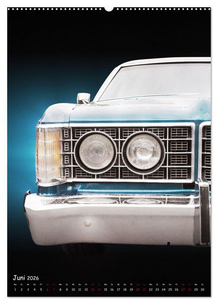 Produktbild: Amerikanische Autos 1950er bis 1980er Favoriten (hochwertiger Premium Wandkalender 2026 DIN A2 hoch), Kunstdruck in Hochglanz