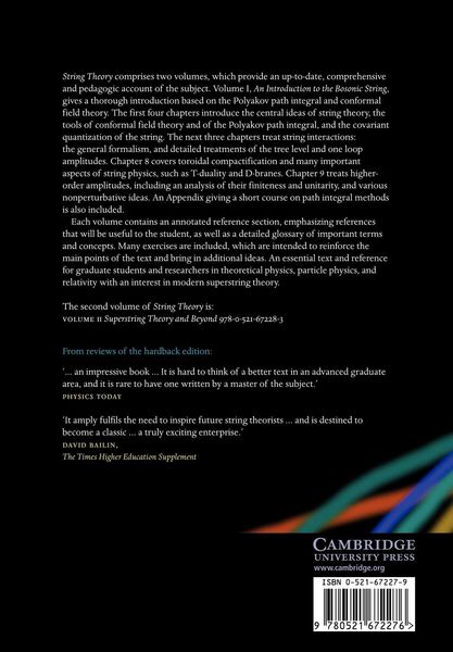 Produktbild: String Theory, Volume 1