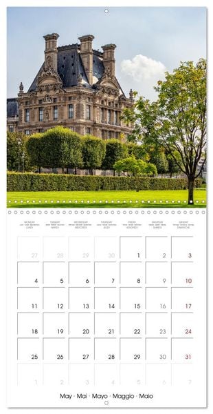 Produktbild: Le Paris romantique (Calendrier mural carr&eacute; 2026 30x30 cm) Calendrier double avec une page pour vos prises de notes