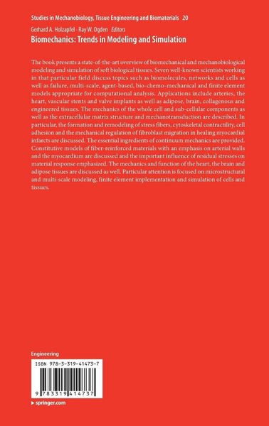 Produktbild: Biomechanics: Trends in Modeling and Simulation