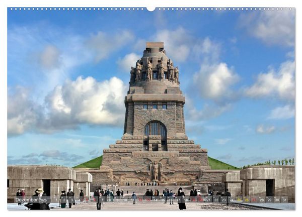 Produktbild: Leipzig zur Kaiserzeit in Farbe (hochwertiger Premium Wandkalender 2026 DIN A2 quer), Kunstdruck in Hochglanz
