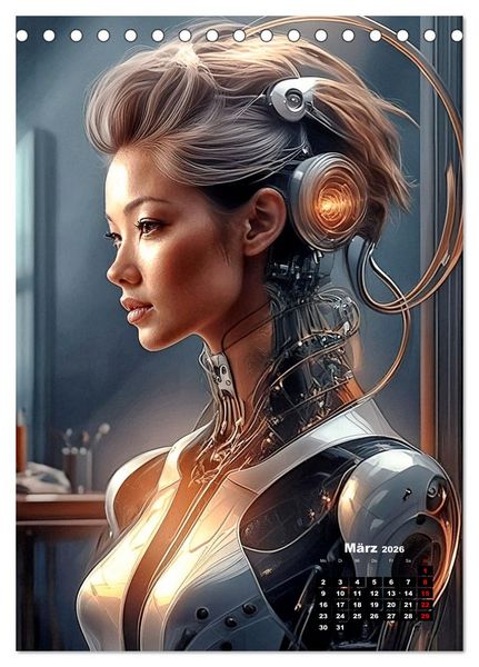 Produktbild: Anmutige Roboter (Tischkalender 2026 DIN A5 hoch), CALVENDO Monatskalender
