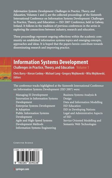 Produktbild: Information Systems Development