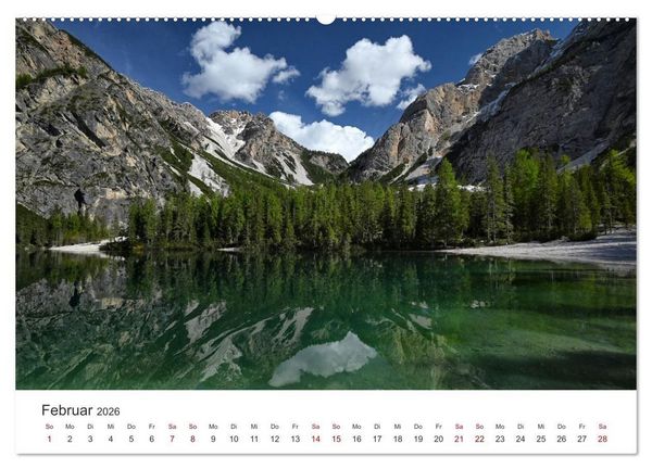 Produktbild: Magie der Bergseen &ndash; Spiegelungen im Licht der Berge (Wandkalender 2026 DIN A2 quer), CALVENDO Monatskalender