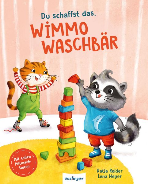 Du schaffst das, Wimmo Waschbär, Gebundene Ausgabe von Katja Reider, Esslinger in der Thienemann-Esslinger Verlag GmbH, 9783480238958