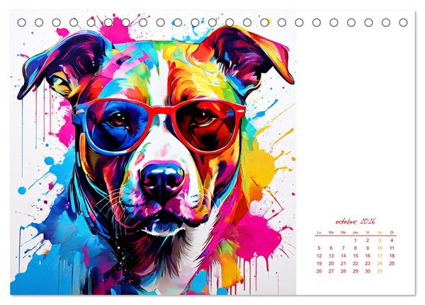 Produktbild: Show canin (Calendrier de bureau 2026 DIN A5 vertical), CALVENDO calendrier mensuel