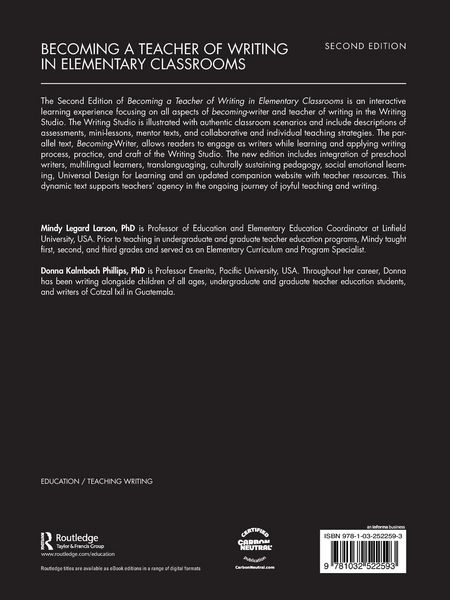 Produktbild: Becoming a Teacher of Writing in Elementary Classrooms