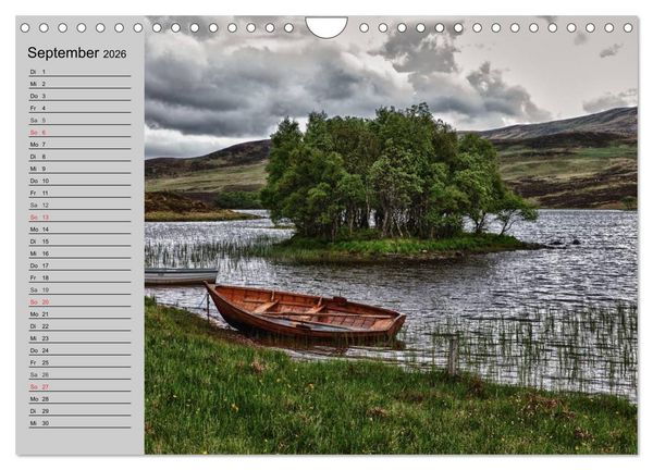Produktbild: Schottland. Herbe Natursch&ouml;nheit (Wandkalender 2026 DIN A4 quer), CALVENDO Monatskalender
