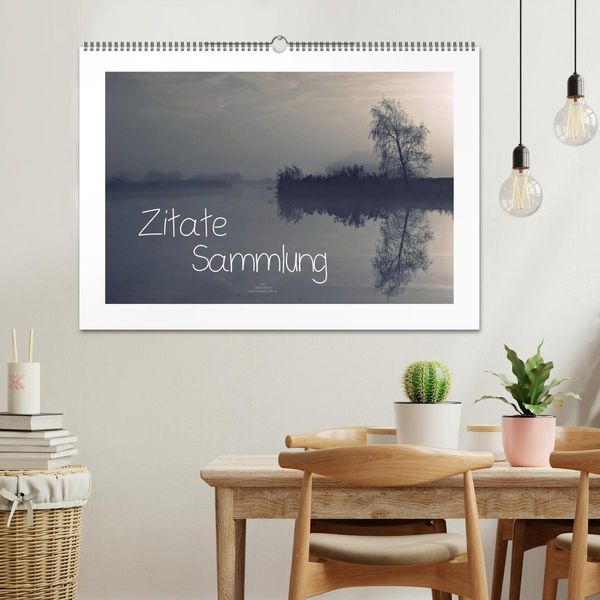 Produktbild: Zitate - Sammlung (Wandkalender 2026 DIN A2 quer), CALVENDO Monatskalender