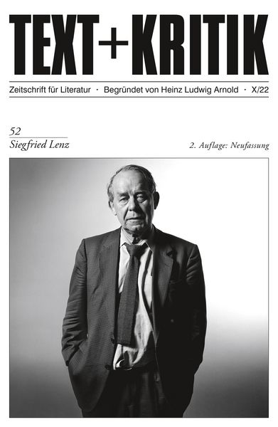 Produktbild: TEXT + KRITIK - Siegfried Lenz