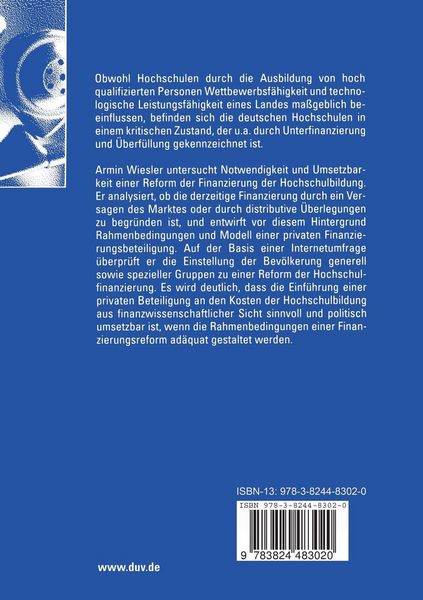 Produktbild: Reform der Finanzierung von Hochschulbildung