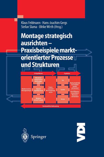 Montage strategisch ausrichten — Praxisbeispiele marktorientierter Prozesse und Strukturen, Gebundene Ausgabe von Klaus Feldmann , Hans-Joachim Gergs