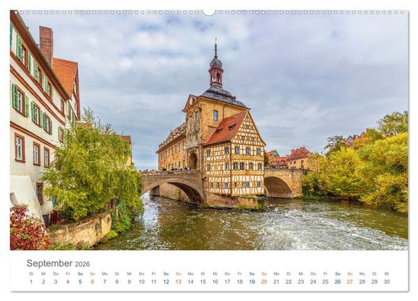 Produktbild: Oberfranken - Bayerns Norden (hochwertiger Premium Wandkalender 2026 DIN A2 quer), Kunstdruck in Hochglanz