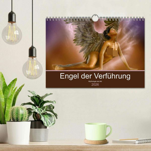 Produktbild: Engel der Verf&uuml;hrung - Mythologie als Akt (Wandkalender 2026 DIN A4 quer), CALVENDO Monatskalender