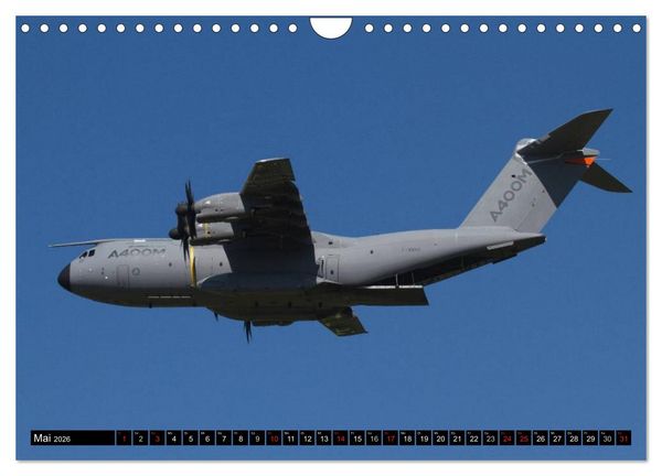 Produktbild: Augenblicke in der Luft: Airbus A400M (Wandkalender 2026 DIN A4 quer), CALVENDO Monatskalender