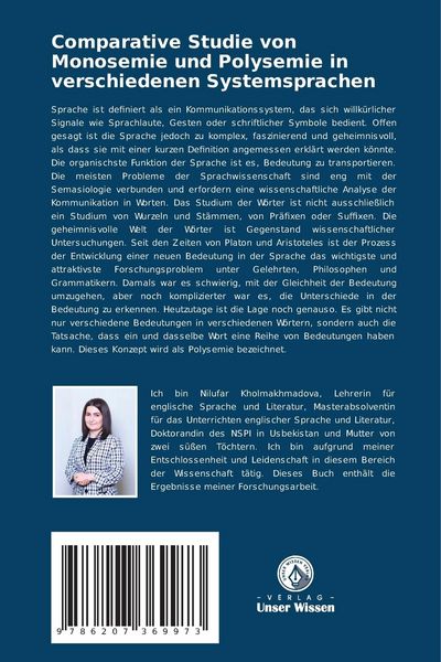 Produktbild: &iquest;omparative Studie von Monosemie und Polysemie in verschiedenen Systemsprachen