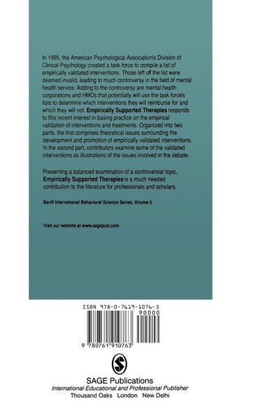 Produktbild: Empirically Supported Therapies