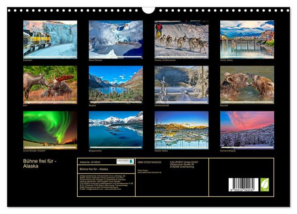 Produktbild: B&uuml;hne frei f&uuml;r - Alaska (Wandkalender 2026 DIN A3 quer), CALVENDO Monatskalender