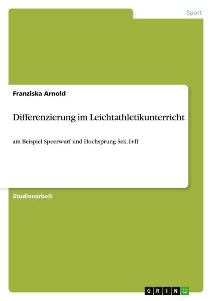Produktbild: Differenzierung im Leichtathletikunterricht
