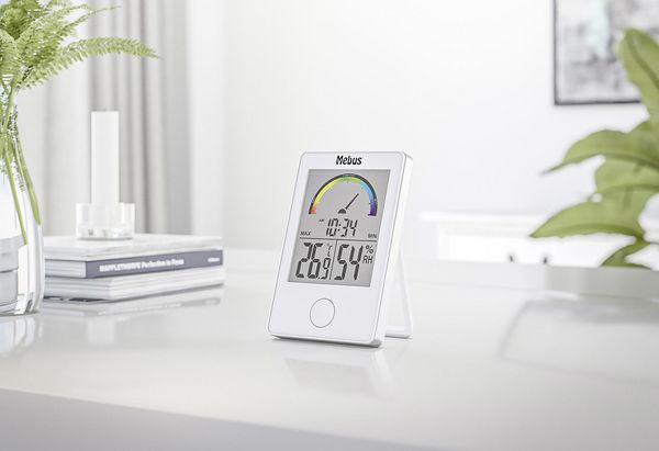 Produktbild: Mebus Thermo-/Hygrometer Wei&szlig; 11130