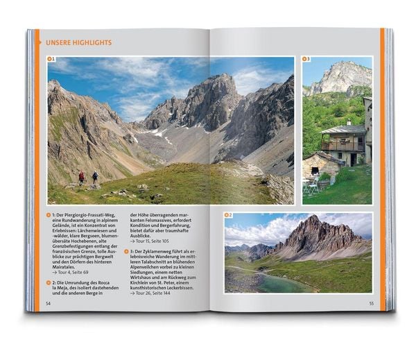 Produktbild: KOMPASS Wanderf&uuml;hrer Piemont, Valle Maira, 35 Touren mit Extra-Tourenkarte