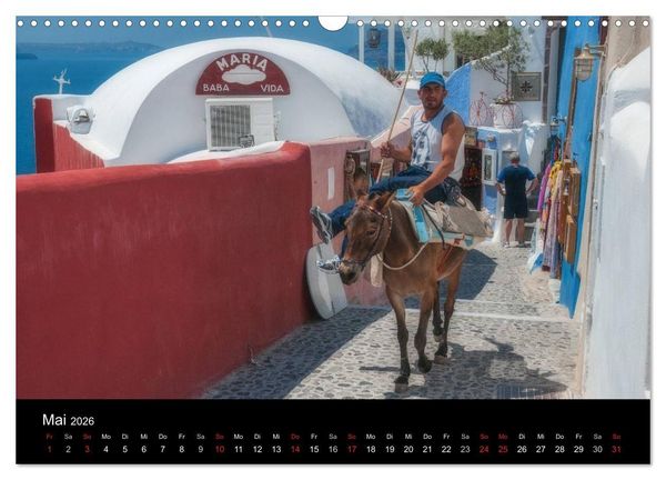 Produktbild: Zauberhaftes Santorin (Wandkalender 2026 DIN A3 quer), CALVENDO Monatskalender