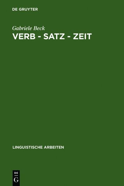 Produktbild: Verb &ndash; Satz &ndash; Zeit