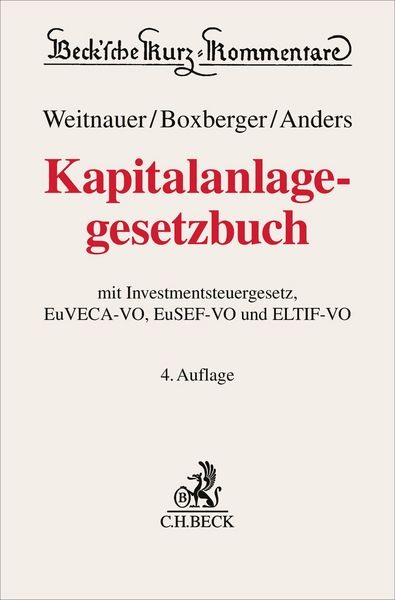 Produktbild: Kapitalanlagegesetzbuch. KAGB