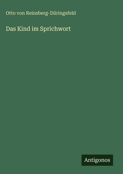 Produktbild: Das Kind im Sprichwort