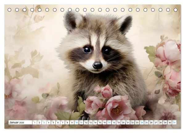 Produktbild: Tierisch s&uuml;&szlig;! (Tischkalender 2026 DIN A5 quer), CALVENDO Monatskalender