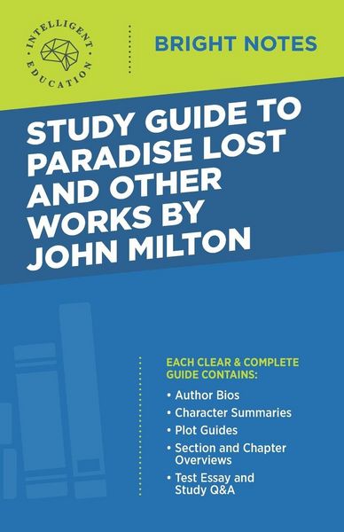 Produktbild: Study Guide to Paradise Lost and Other Works by John Milton