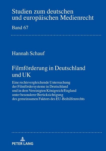 Produktbild: Filmf&ouml;rderung in Deutschland und UK