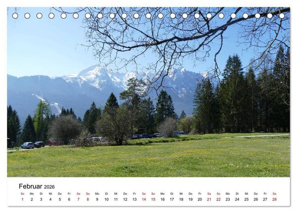 Produktbild: Wundersch&ouml;ne Landschaften in den Alpen (Tischkalender 2026 DIN A5 quer), CALVENDO Monatskalender