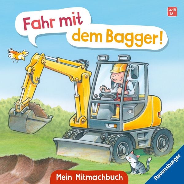 Produktbild: Fahr mit dem Bagger! Mein Baustellen-Mitmachbuch