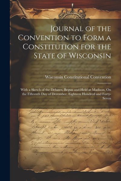 Produktbild: Journal of the Convention to Form a Constitution for the State of Wisconsin: With a Sketch of the Debates, Begun and Held at Madison, On the Fifteenth