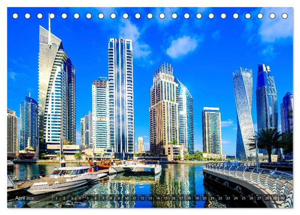 Produktbild: Dubai - zwischen Traum und Wirklichkeit (Tischkalender 2026 DIN A5 quer), CALVENDO Monatskalender