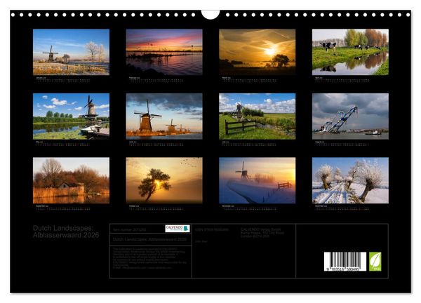 Produktbild: Dutch Landscapes: Alblasserwaard 2026 (Wall Calendar 2026 DIN A3 landscape), CALVENDO 12 Month Wall Calendar