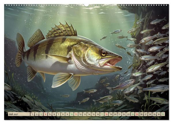 Produktbild: Talsperren - Zander (Wandkalender 2027 DIN A2 quer), CALVENDO Monatskalender