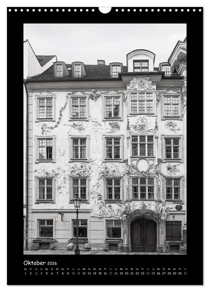 Produktbild: Liebenswertes M&uuml;nchen 2026 - Stilisierte Fotografien in schwarzwei&szlig; (Wandkalender 2026 DIN A3 hoch), CALVENDO Monatskalender