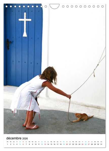 Produktbild: Souvenirs de Gr&egrave;ce (Calendrier mural 2026 DIN A4 horizontal), CALVENDO calendrier mensuel
