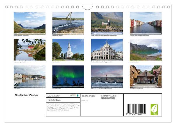 Produktbild: Nordischer Zauber (Wandkalender 2026 DIN A4 quer), CALVENDO Monatskalender