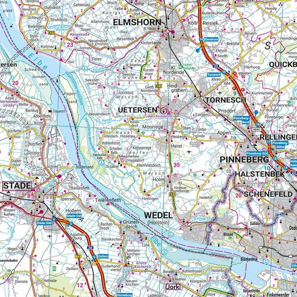 Produktbild: Freytag & berndt Stra&szlig;enkarte Schleswig-Holstein - Hamburg 1:150.000