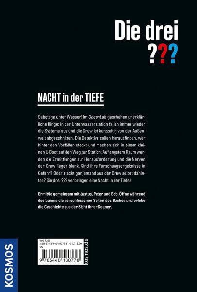 Produktbild: Die drei ??? Nacht in der Tiefe