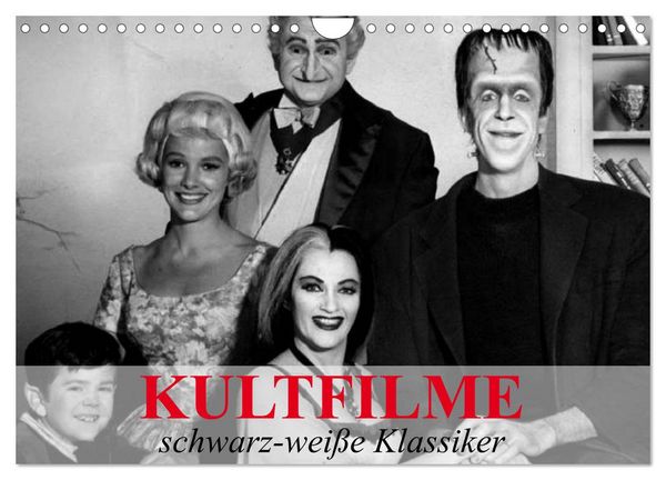 Produktbild: Kultfilme - schwarz-wei&szlig;e Klassiker (Wandkalender 2026 DIN A4 quer), CALVENDO Monatskalender