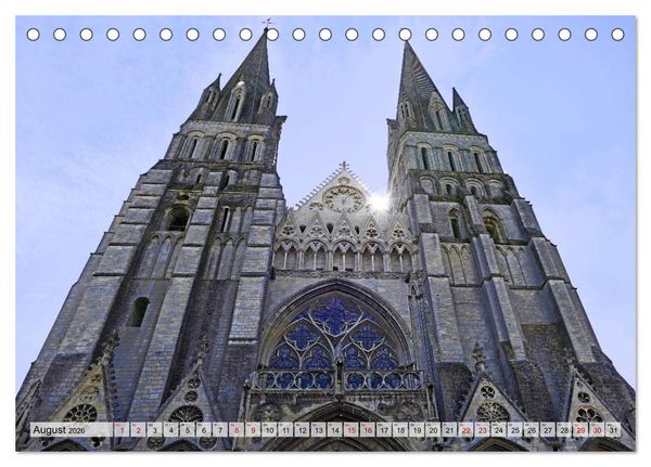Produktbild: Normandie erleben (Tischkalender 2026 DIN A5 quer), CALVENDO Monatskalender