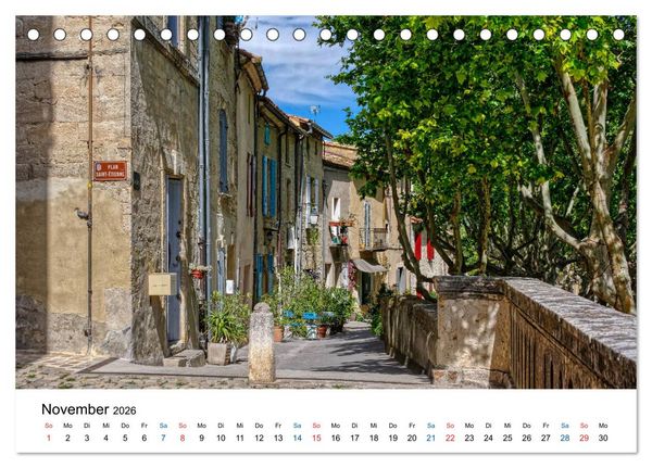 Produktbild: Uz&eacute;s - Charmante Kleinstadt im Gard (Tischkalender 2026 DIN A5 quer), CALVENDO Monatskalender