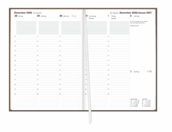 Produktbild: Terminer A5, Leinen sand 2027