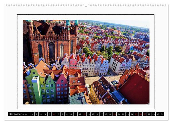 Produktbild: Danzig Gdansk (hochwertiger Premium Wandkalender 2026 DIN A2 quer), Kunstdruck in Hochglanz