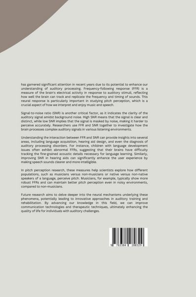 Produktbild: Unveiling the Challenges of FFR: How Noise Hinders Pitch Processing Measurement