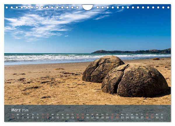 Produktbild: Traumorte entdecken: Neuseeland (Wandkalender 2026 DIN A4 quer), CALVENDO Monatskalender